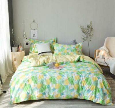 3D Pineapple Leaves ZHUA081 Bed Pillowcases Quilt Duvet Cover Set Queen King Zoe
