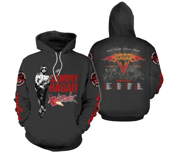 Red Rocker Sammy Hagar 2024 Tour The Best Of All World 3D Hoodie