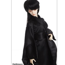 Dollmore 1/3 BJD 22" doll clothes SD - Night Single Layer Kimono Black 