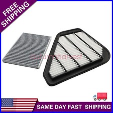US Engine & Carbonized Cabin Air Filter For 08-17 ENCLAVE TRAVERSE ACADIA 3.6L