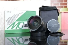 Rare!【MINT Fullset】MC Zenitar 16mm F2.8 Fish-Eye MF Lens Ultra Wide Angle M42 JP