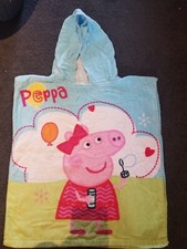 Peppa Pig Kids Poncho Towel Cotton