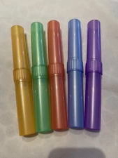 2 Pack Travel Toothbrush Case Holder Toothbrush Travel Containers Multicolored