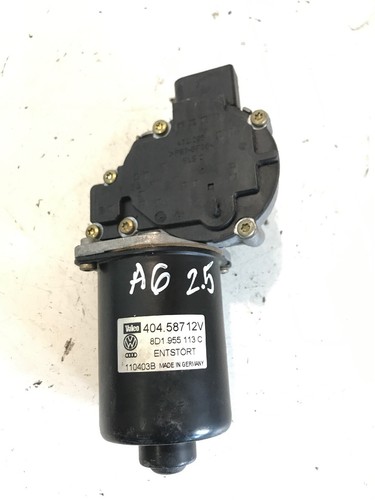 Windshield wiper linkage and motor