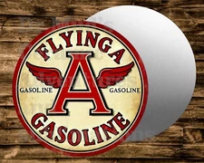 Replica FLYING A GAS FUEL OIL  Round  Sign Wreaths Crafts & miniatures Projects
