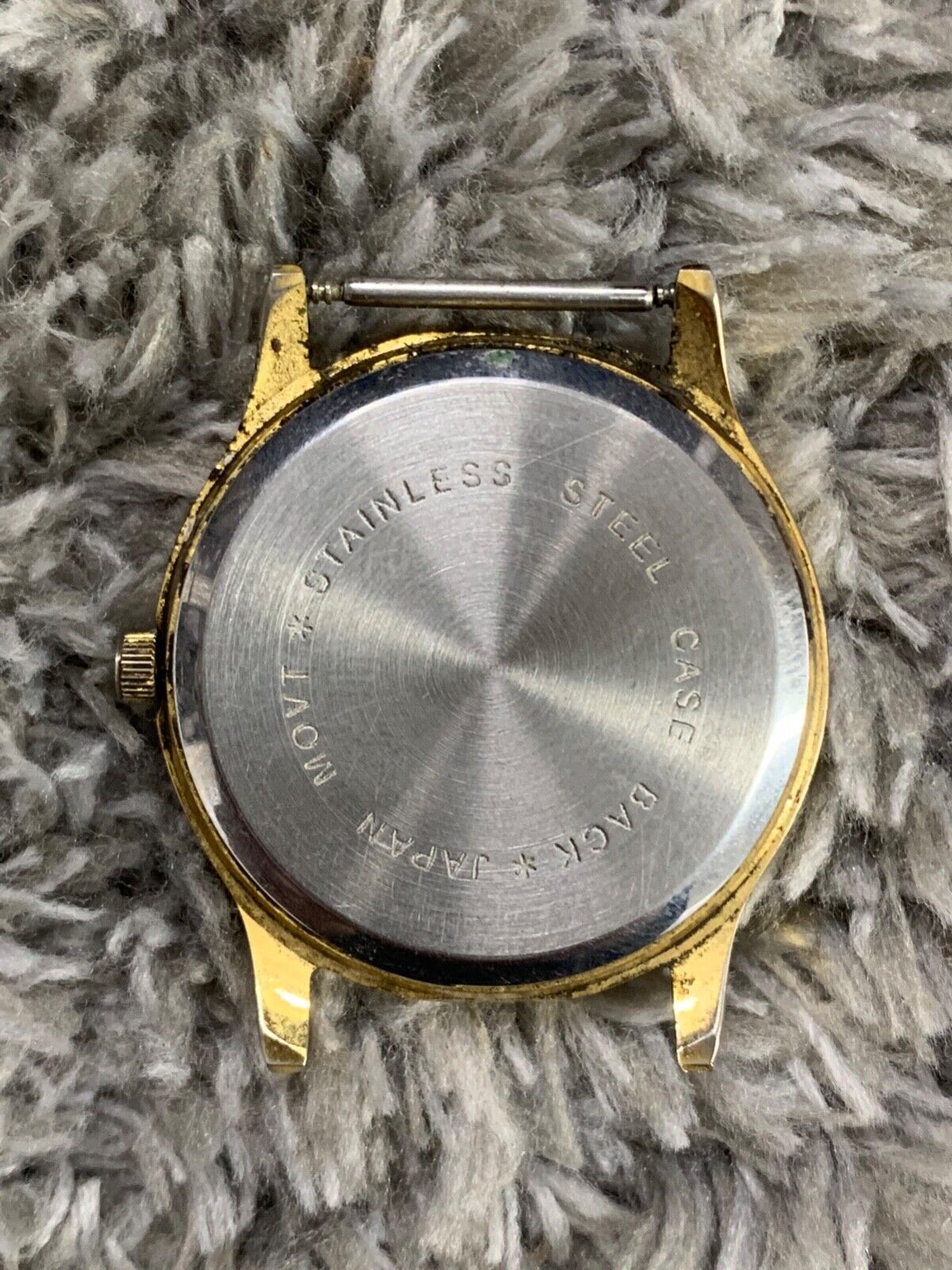 Time Watch Unisex Gold Tone Round Dial (Untested, No Band) | eBay