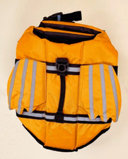 Dog Orange Dragon Pool Swimming Floatation Adjustable Vest Life Jacket NNT