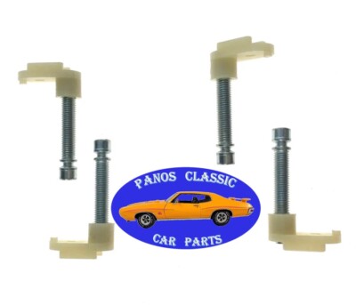 1974-1976 AM Motors Single Headlight Lamp Adjusting Screw & Nut Set 4pc 173