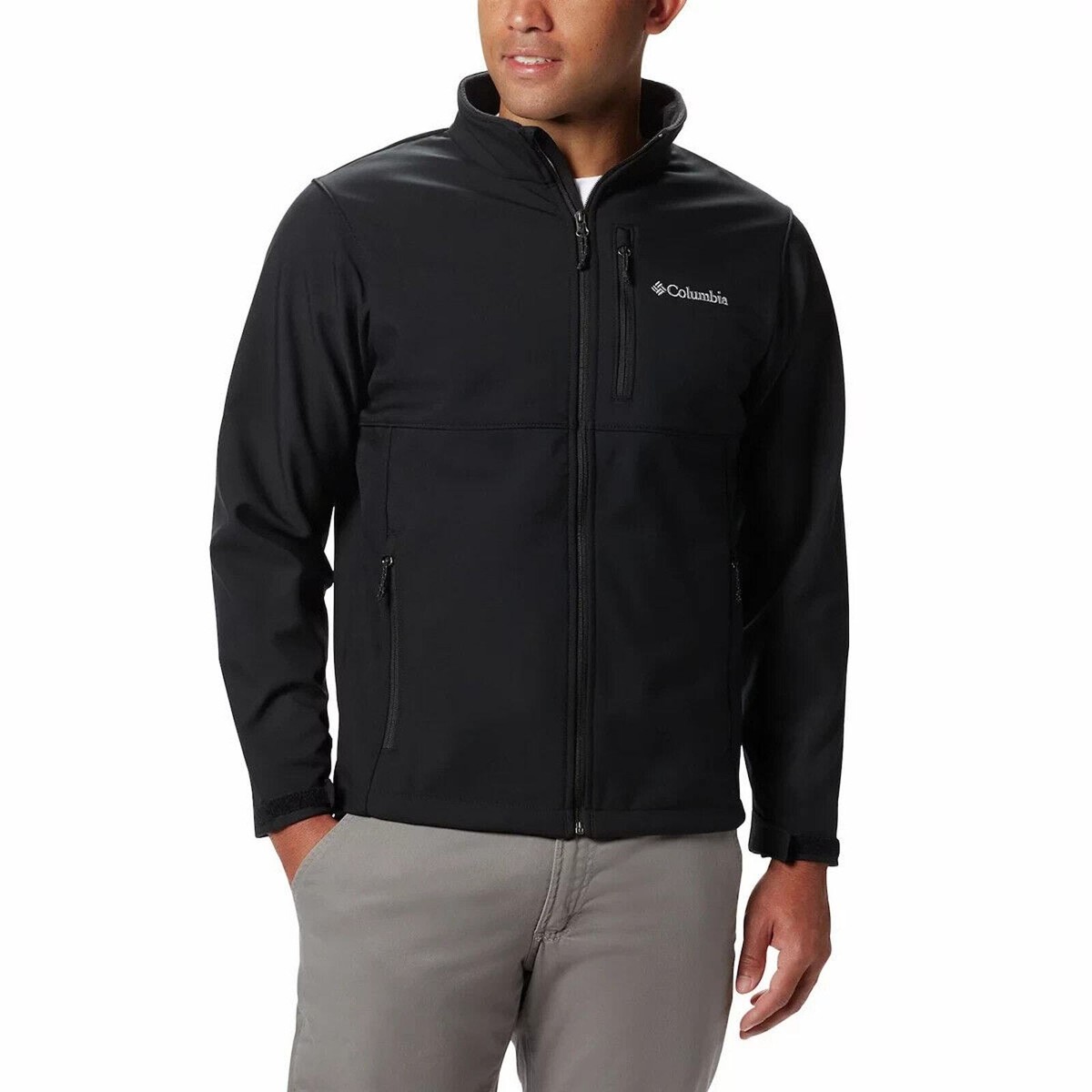 NEW Columbia Ascender Hooded Softshell Jacket Black Men's Size