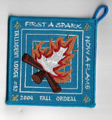 OA 62 Talligewi 2004 Fall Ordeal BLK Bdr. [PAT-1472]