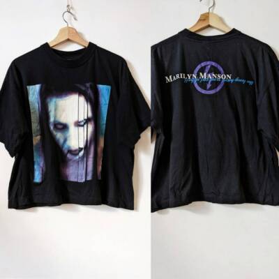 MARILYN MANSON ヴィンテージ　Tシャツ1998 Vintage 1998 Marilyn Manson Tee Shirt Size XL There's A Hole In