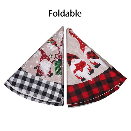Year Creative Santa Xmas Tree Skirt Xmas Decor Floor Mat Cover Christmas Carpet - Picture 5 of 17