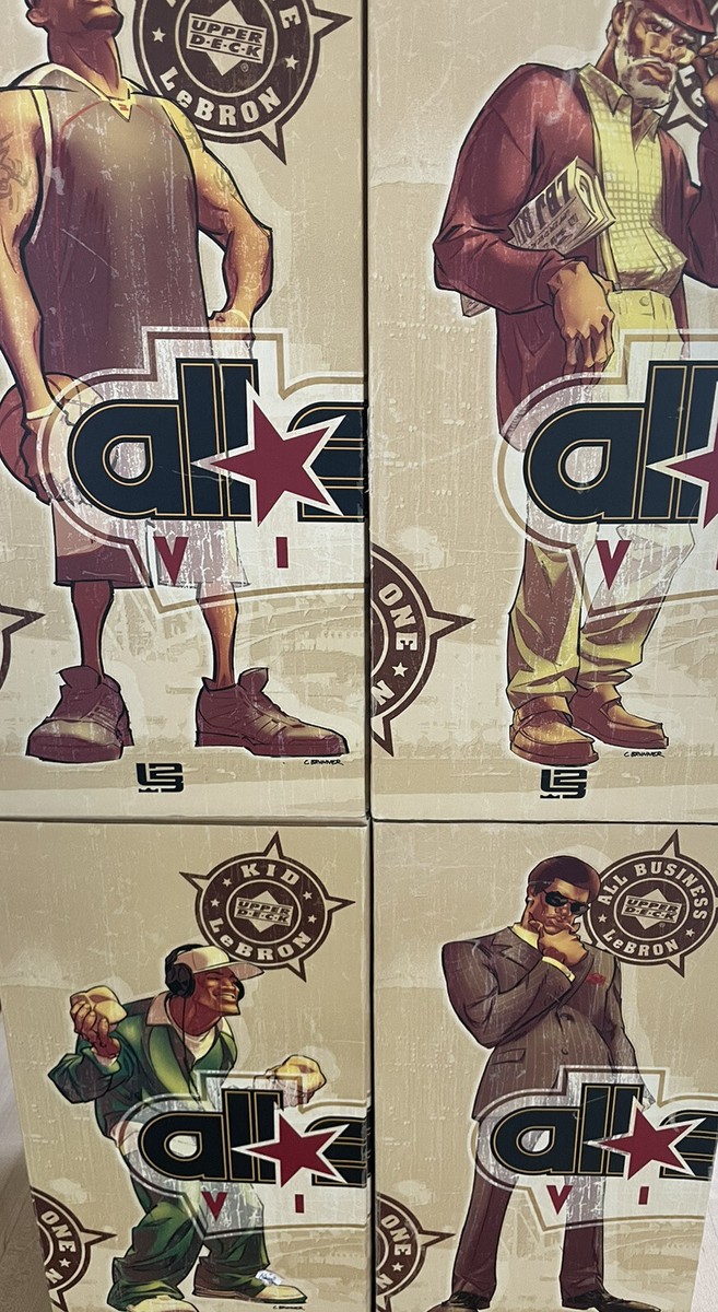 Upper Deck All Star The Lebron James Edition Set of 4 Vinyl Figure