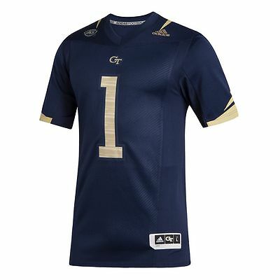 Футбольное джерси Adidas NCAA Georgia Tech Premier Navy / White / Gold 271ja