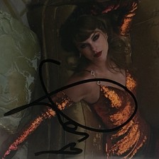 Taylor Swift Signed The Life of a Showgirl CD Insert BAS Autograph Grade 10