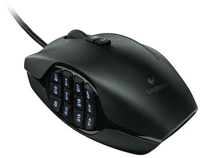 Logitech G600 Wired USB Optical Gaming MMO Mouse Black - Discontinued