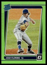 2021 Donruss Optic Lime Green Josh Fleming Rookie Tampa Bay Rays #92