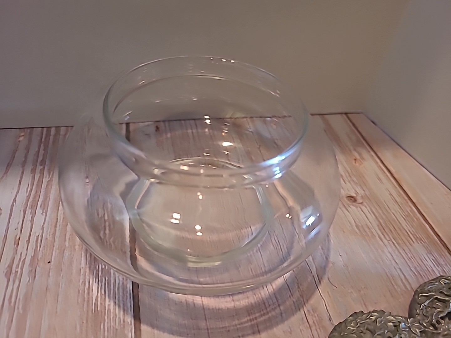 Vintage 80S METZKE POTPOURRI glass Jar With PEWTER Lid Castle Heart Animals