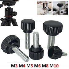 Knurled Thumb Screws Plastic Hand Grip Knob Bolts Round Head M3 M4 M5 M6 M8 M10