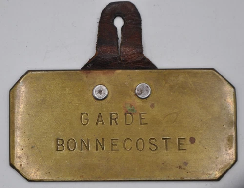 Craft plate - CALÈS (lot) private guard hunting area BONNECOSTE