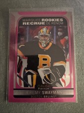 21/22 OPC Platinum Jeremy Swayman Matte Pink RC Rookie #205 Bruins