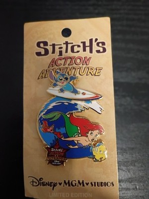 Disney MGM Studios Stitch's Action Adventure Ariel & Stitch Limited Edition Pin