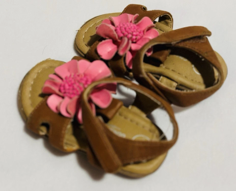 Sandalias Flor Rosa Bebé Niña Talla 4 NUEVAS Foto 2 de 4