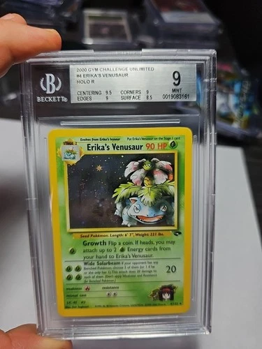 Pokémon BGS 9 Mint W/Subs Erika's Venusaur 4/132 Gym Challenge Holo