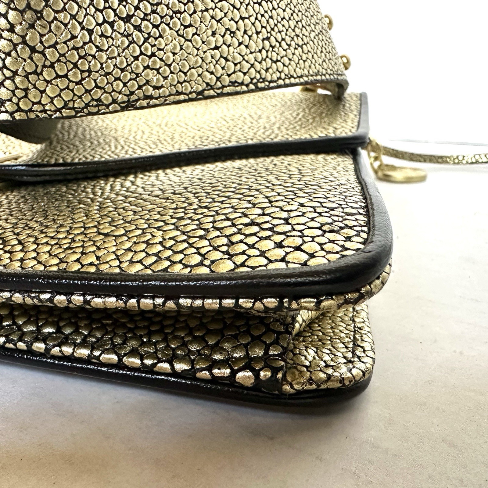 Brahmin Gold Embossed Structured Flap Shoulder Ba… - image 19