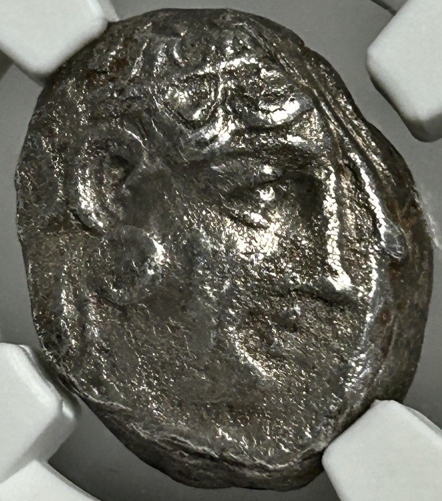 Attica Athens AR Tetradrachm 393-294 BC Athena Owl NGC VF