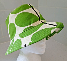BNWOT Orla Kiely Bucket  Sun Hat Stem Print  Green Cotton One Size Rare