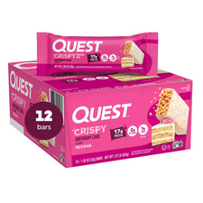 Quest Hero Protein Bar Crispy Birthday Cake 17g Protein Gluten Free 12 Pack