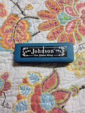 Johnson BK-520-C Blues King Harmonica, Key of C - Single Harp with Case