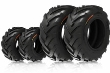 Set Of 4 18x8.50-10 6pr + 26x12-12 10pr Garden Tractor Tires Trakehner Super-lug