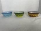 Vintage MCM Kimberly Anchor Hocking Cereal Bowls Set of Three