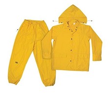 CLC Rain Wear R1023X Yellow Polyester 3-Piece Rain Suit - 3XLarge