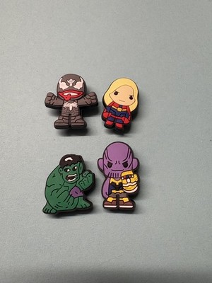 4 Marvel Figuren Kroko Stil Schuh Charms