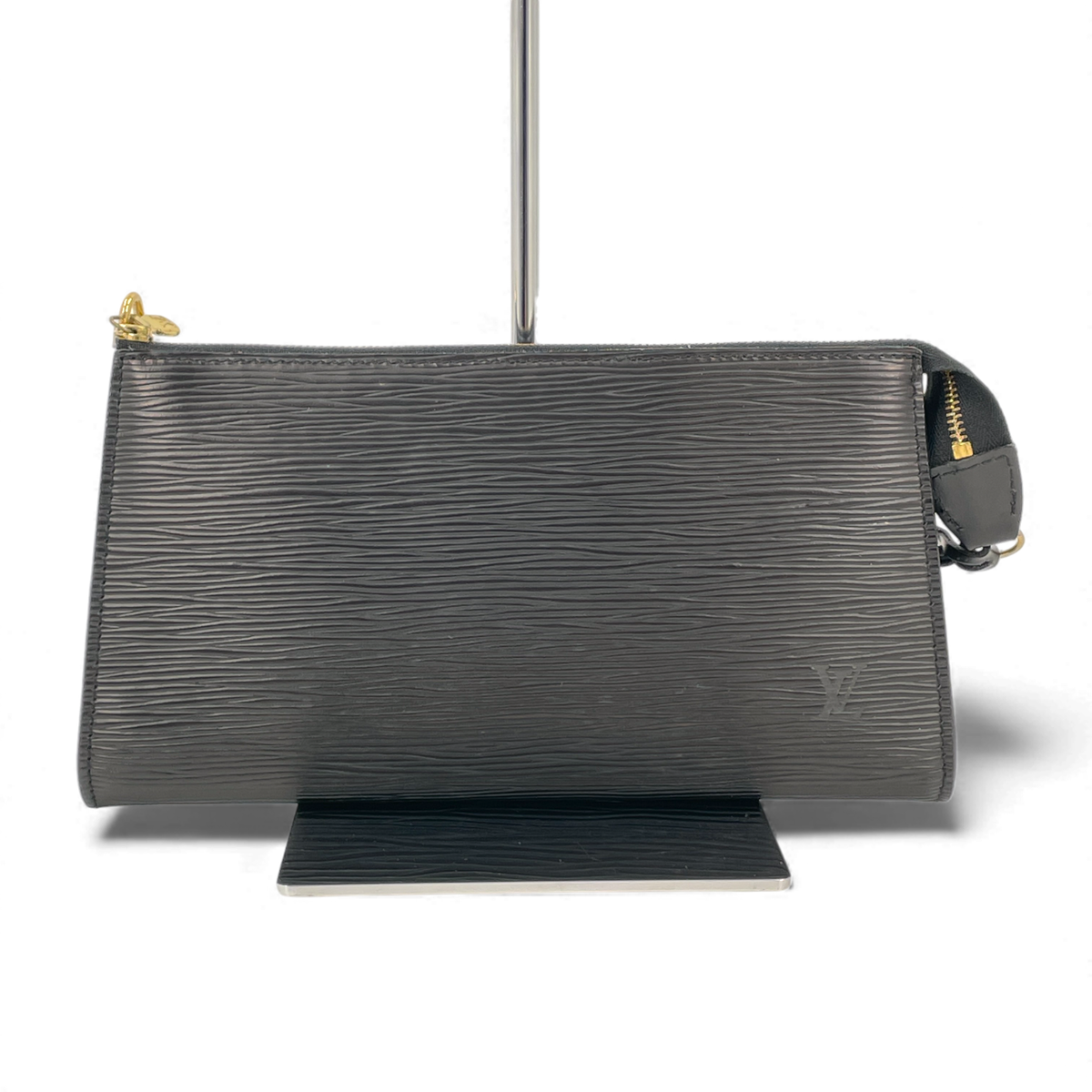 LOUIS VUITTON Pochette Accessories Epi Noir Black Leather Zip LOUIS VUITTON Pochette Accessories Epi Noir Black Leather Zip