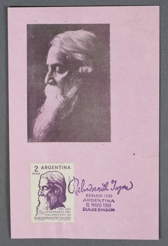 MayfairStamps Argentina FDC 1961 Rabindranath Tagore Poet First Day Cover aaw_39
