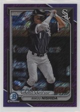 2024 Bowman Chrome Prospects Purple Shimmer Refractor /250 Rikuu Nishida 0a6