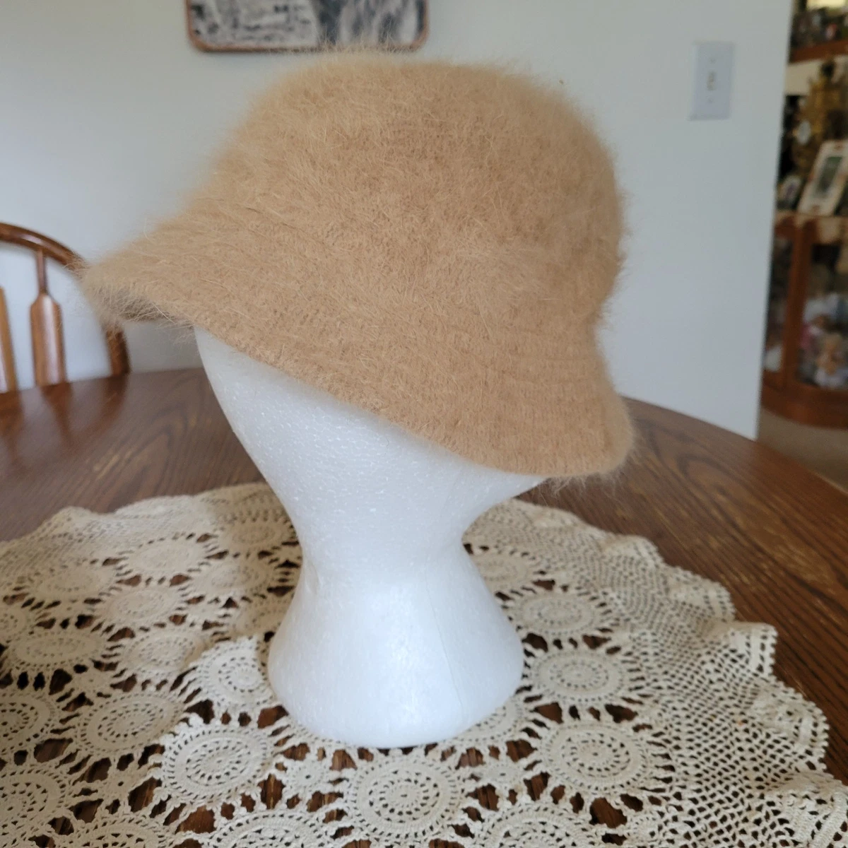 Buck Hat, Tan is Angora Blend and Rabbit Hair, Vintage from the 1970S Vintage Brooks Brothers Tan Wool Bucket hat - | Mercari main image 4