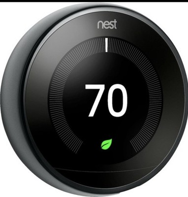 Google Nest Learning Thermostat (A0013)  3rd Gen Matte Black Brand New