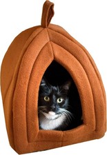 Cat House - Indoor Bed with Removable Foam Cushion - Pet Tent for Kittens