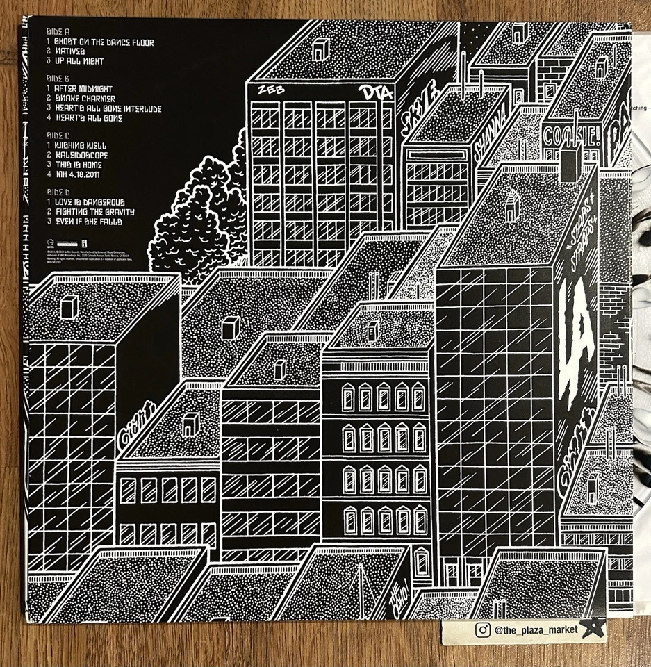 Blink 182 Neighborhoods color vinyl Hot Topic Splatter 2xLP record Rare 2014 - Image 2 of 4