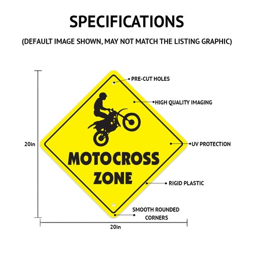 Hotrod Crossing Sign Zone Xing | Indoor/Outdoor | 20" Tall Racing Race car Pa... - Picture 2 of 5