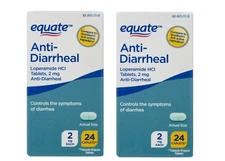 Equate Anti-Diarrheal HCI 2mg 24 Count (2 PACKS)