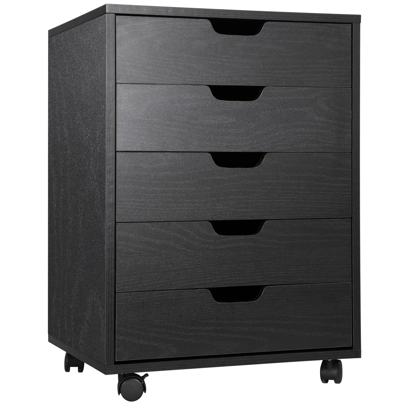 Dresser Clothing Storage Chest 5 Drawer Beside Wall Bedroom Save Space Indoor