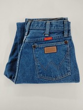 Wrangler Jeans Womens 11/12 Blue High Rise Straight Cowgirl Denim 12MWZG USA