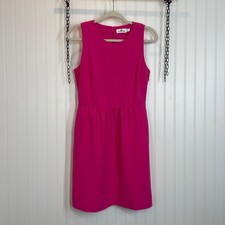 Vineyard Vines Women's Pink Crepe Fit And Flare Sleeveless Mini Dress Size 4