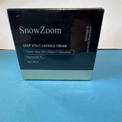 SnowZoom Deep Vita C Capsule Cream Hydrating Brightening Niacinamide 55g